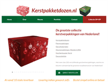 Tablet Screenshot of kerstpakketdozen.nl